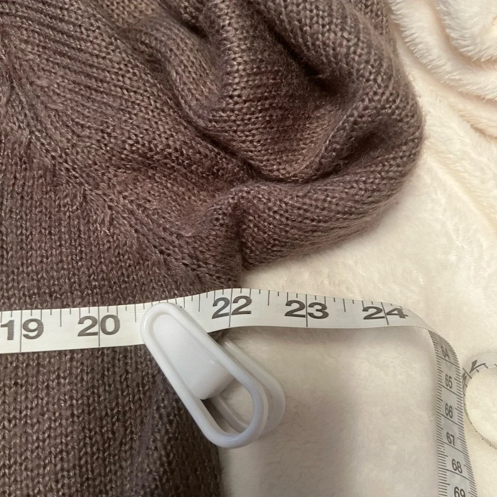 Decree Brown Ruffled Cardigan - Picture 9 of 9